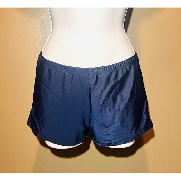 Women’s Tankini Swimsuit with Boy Shorts Two-Piece Ruffle Hem Striped Set - M - Picture 8 of 11